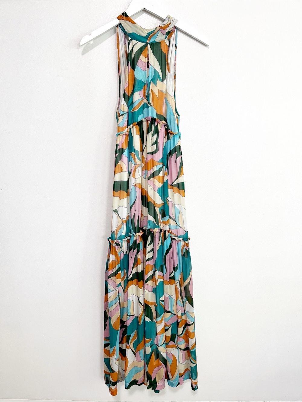 BOGO! Anthropologie Maeve Keyhole Halter Maxi Dress Size X-Small - Picture 5 of 13